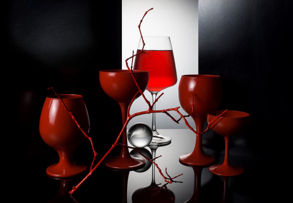 Dramatic Red Still Life by Evgeniy Popov — canvas wall art