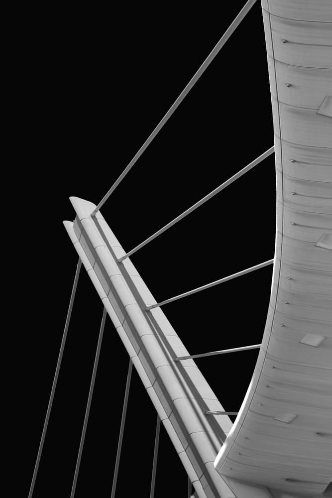 Modern Bridge Structure by Ibrahim Nabeel — canvas wall art