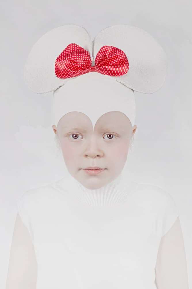 White Mouse Child by Carola Kayen-Mouthaan — canvas wall art