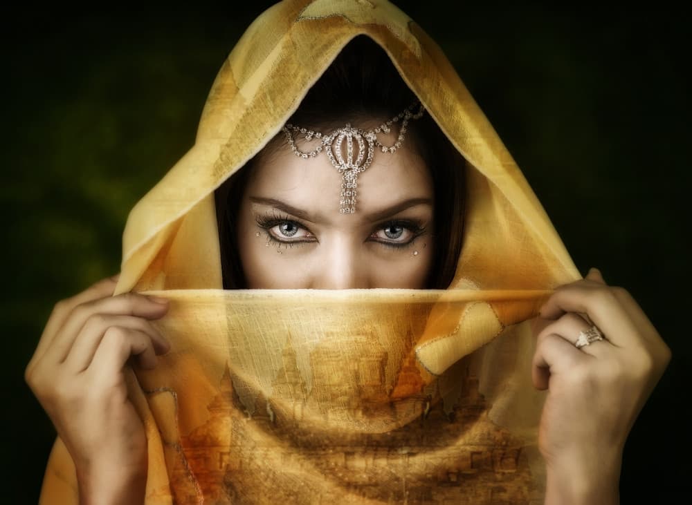 Enigmatic Golden Veil by Hari Sulistiawan — canvas wall art