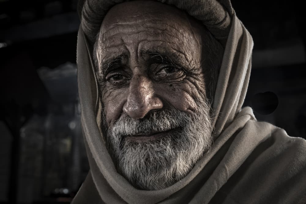 Wise Old Man by Elena Molina — canvas wall art