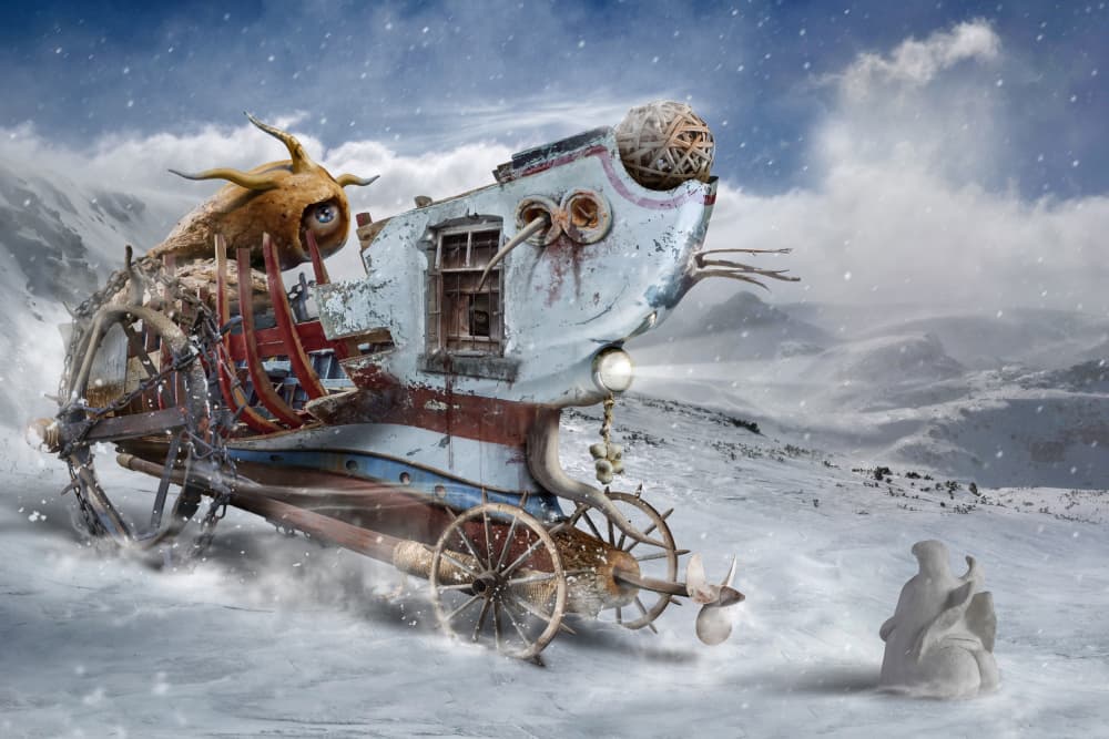 Fantasy Snow Machine by Radoslav Penchev — canvas wall art