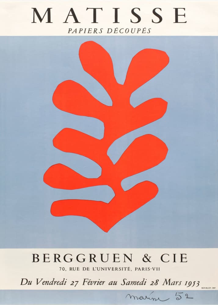 Henri Matisse's Papiers Decoupés (1953) by Henri Matisse — canvas wall art