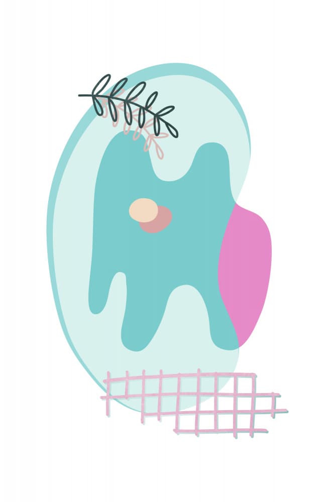 Gentle Pastel Forms by amini54 — canvas wall art