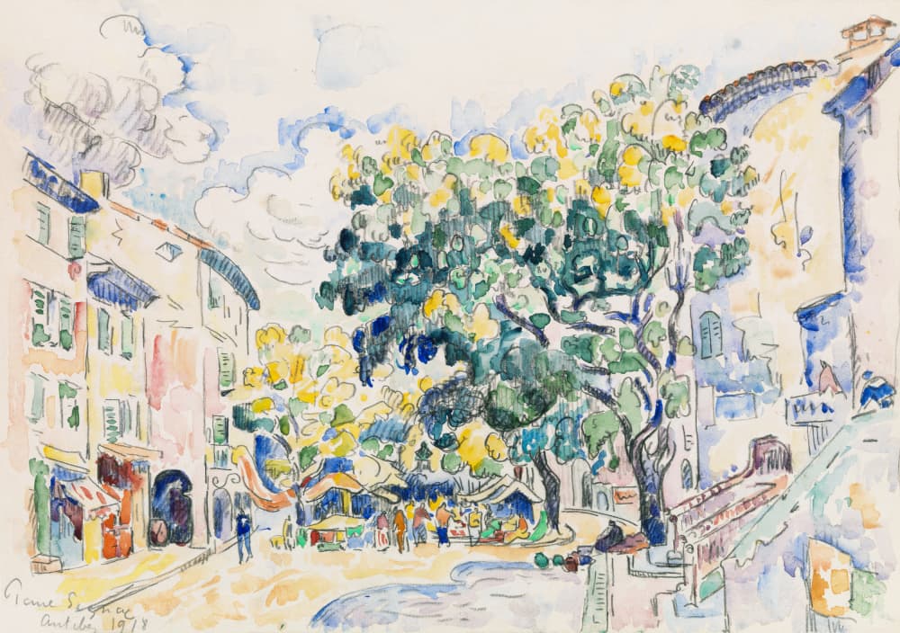 Antibes ca. 1918 by Paul Signac — canvas wall art