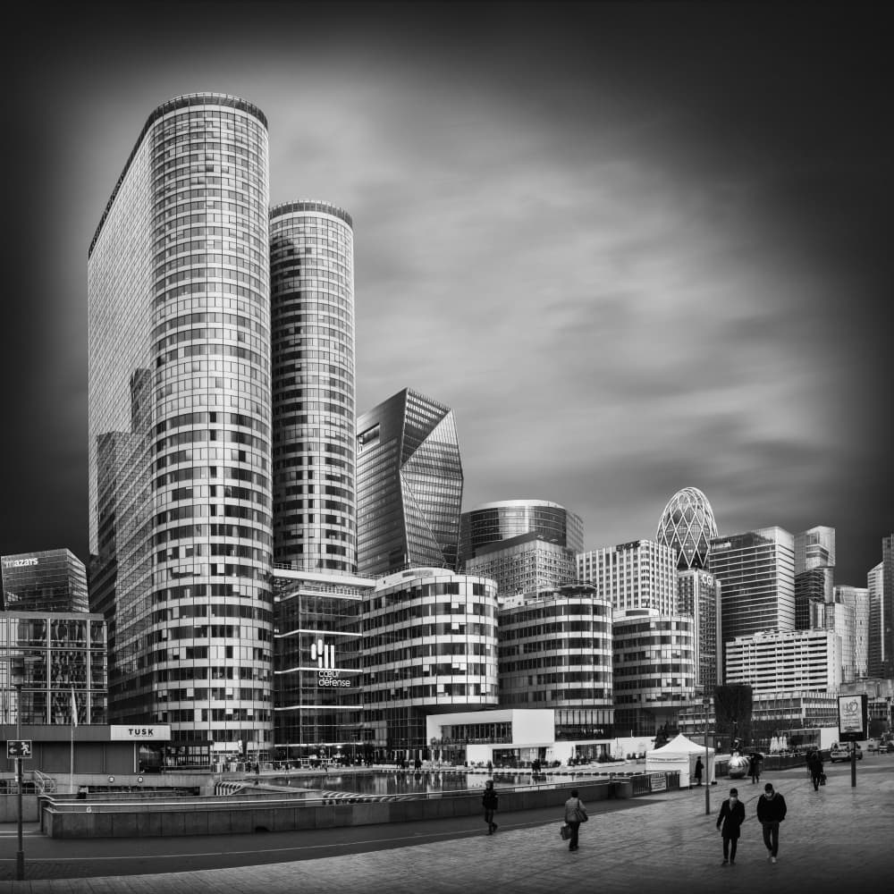 Modern City Skyline by Antoni Figueras — canvas wall art