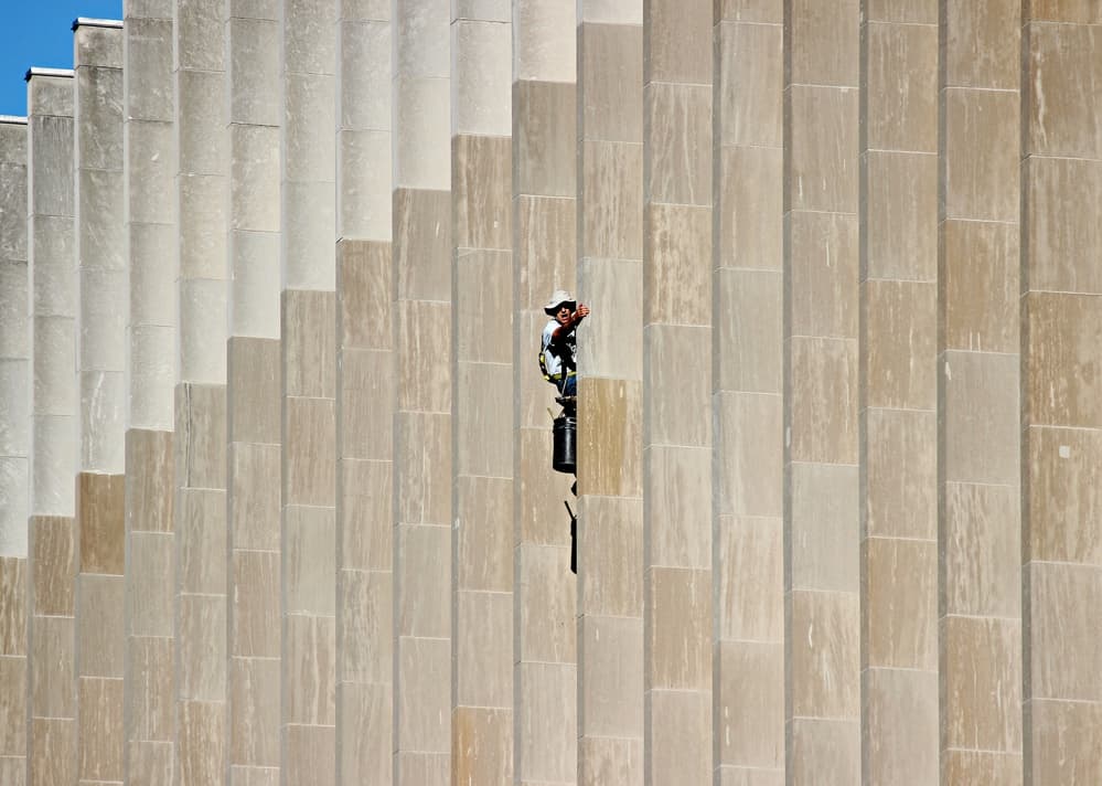 Geometric Wall Worker by Jian Wang — canvas wall art