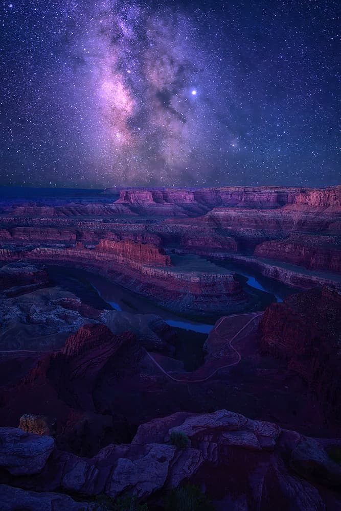 Milky Way Over Grand Canyon by Mei Xu — canvas wall art