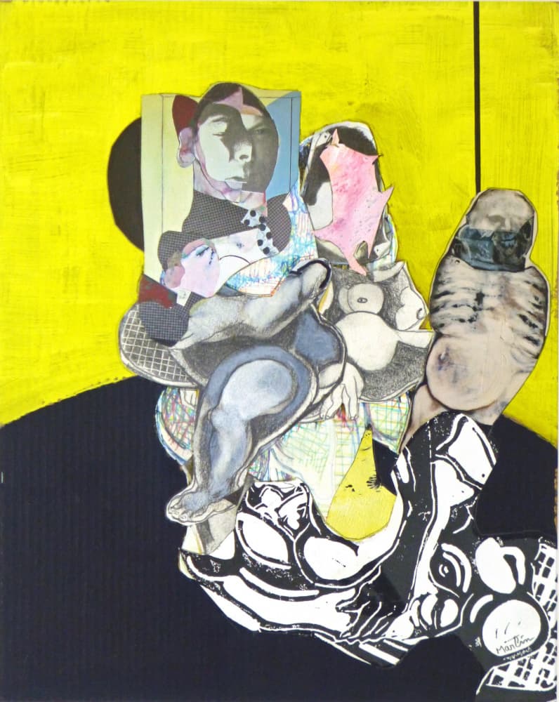Layered Abstract Figures by Pascal Marlin — canvas wall art