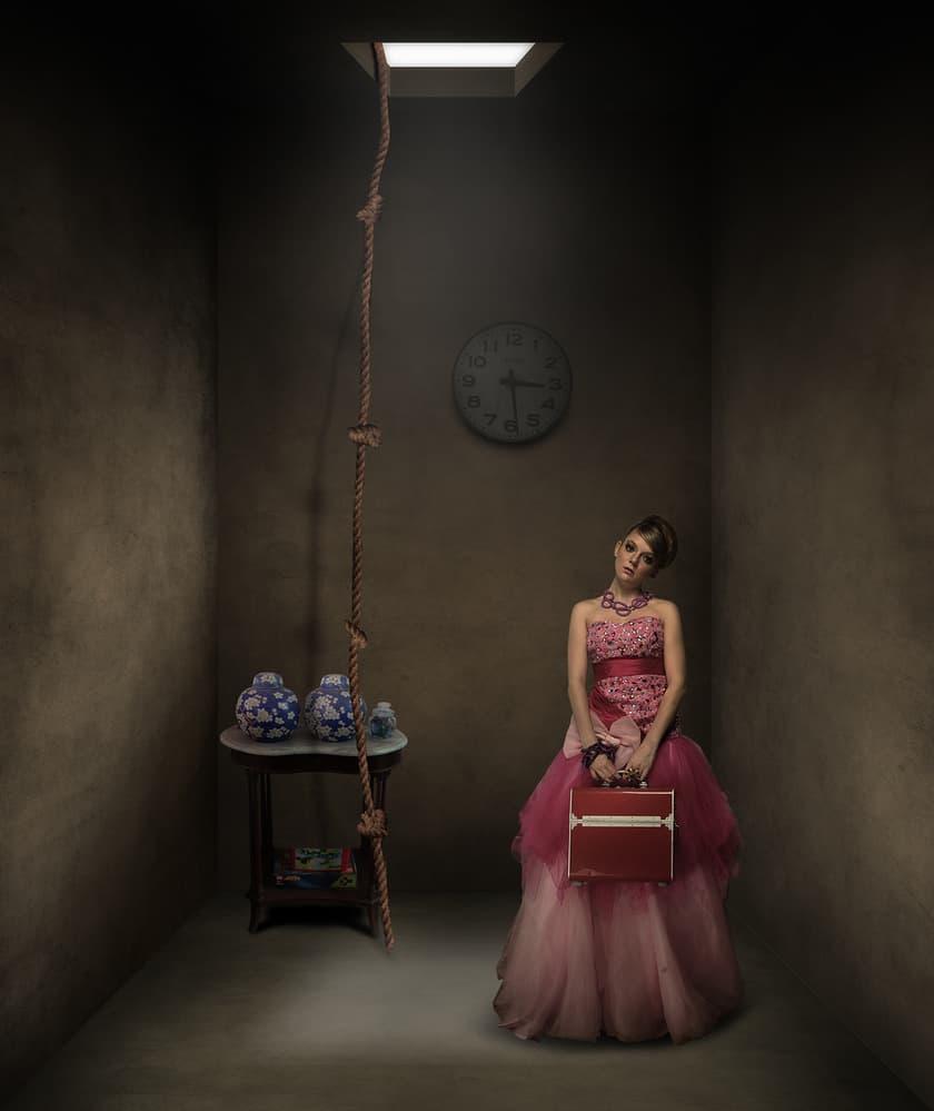 Pink Dress Mystery by Hari Sulistiawan — canvas wall art