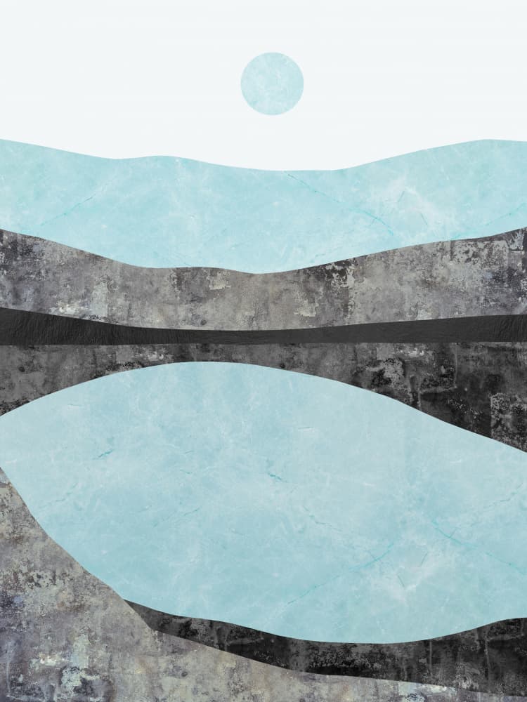 Serene Abstract Landscape by Vitor Costa — canvas wall art
