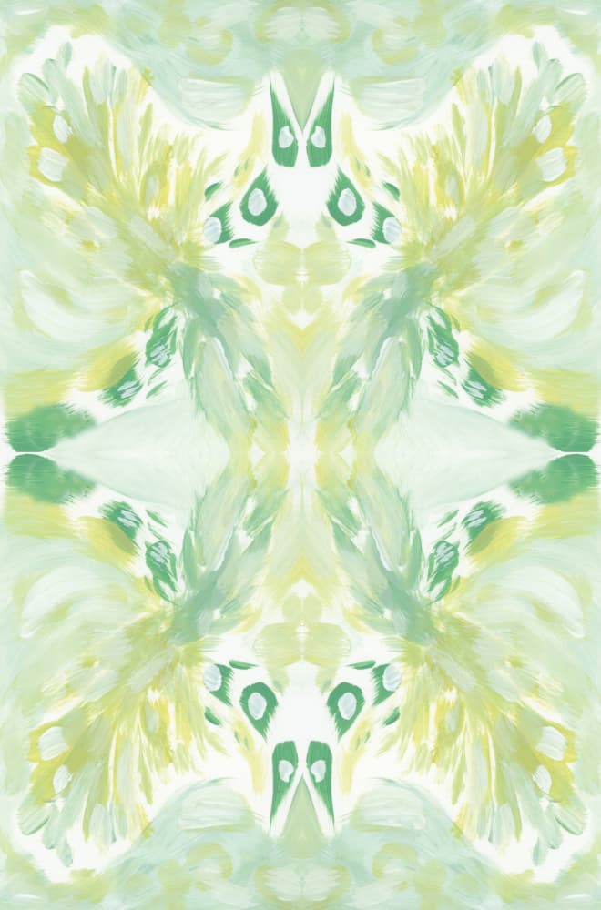 Soft Green Abstract Wings by Breanna Megan Studio — canvas wall art