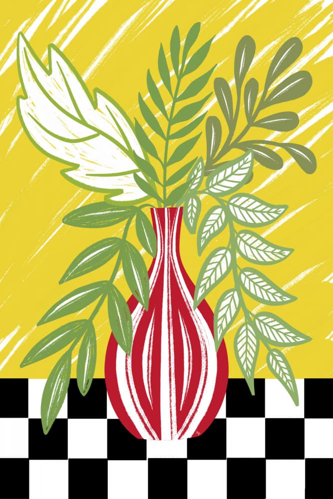 Vibrant Botanical Still Life by Martina — canvas wall art