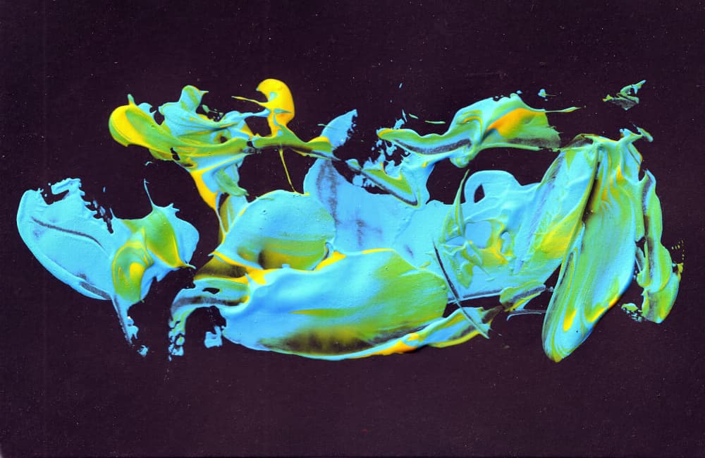 Vibrant Abstract Paint Swirls by Rafal Kulik — canvas wall art