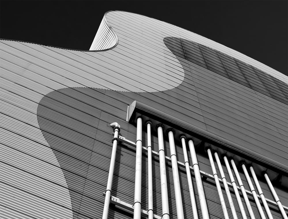 Modern Architectural Curves by Jef Van den Houte — canvas wall art
