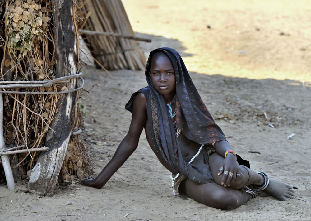 Traditional African Gaze by Giuseppe DAmico — canvas wall art