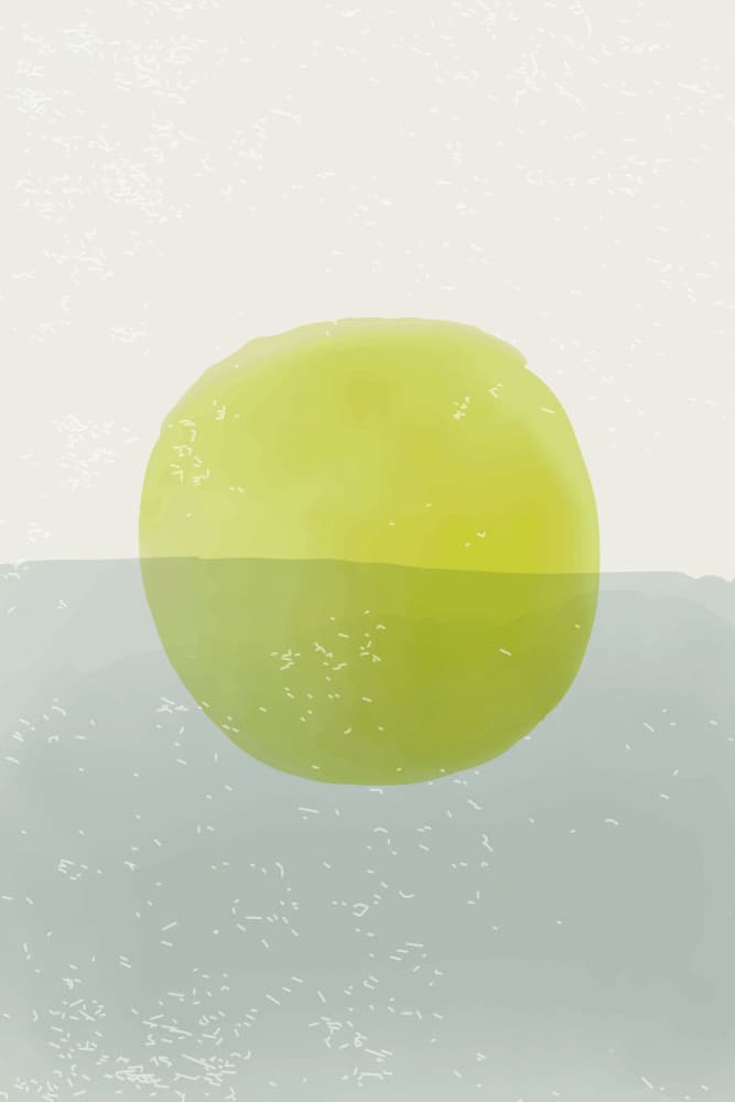 Calm Green Circle by jay stanley — canvas wall art