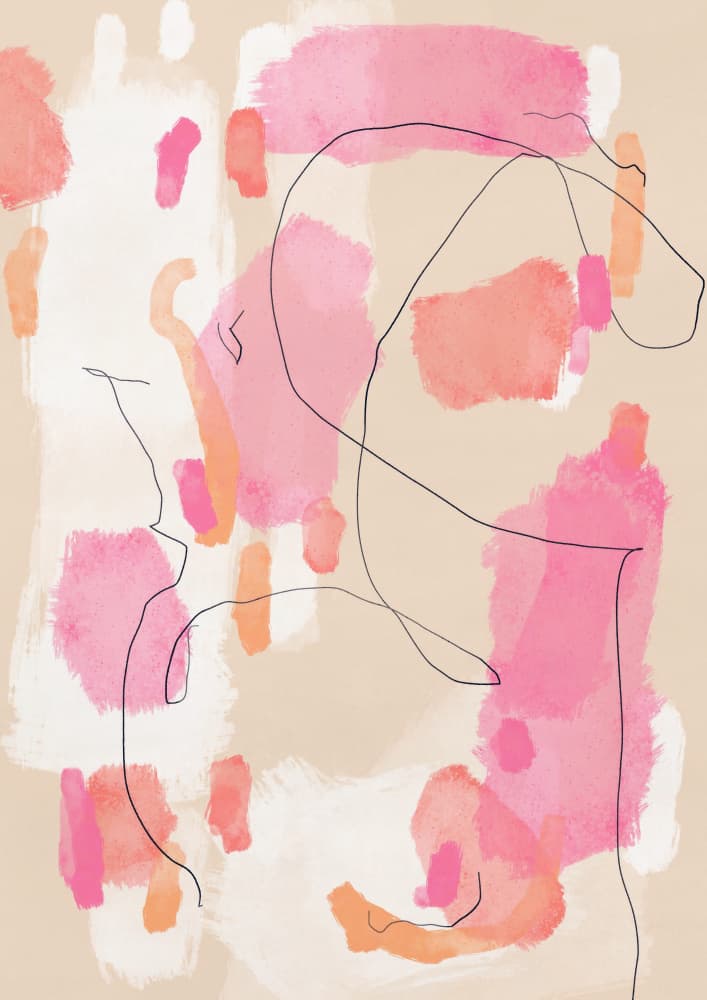 Rose scatter by Treechild — canvas wall art