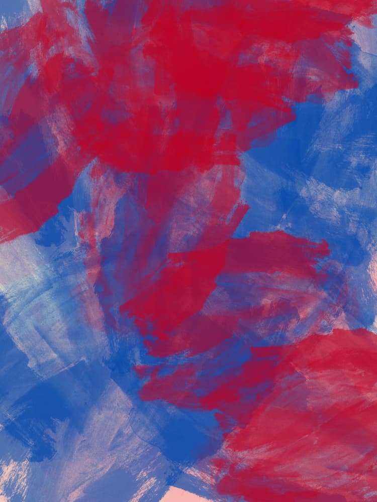 Vibrant Abstract Brushstrokes by Dina Dankers — canvas wall art