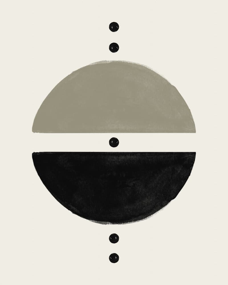 Modern Geometric Balance by Ema Paraschiv — canvas wall art