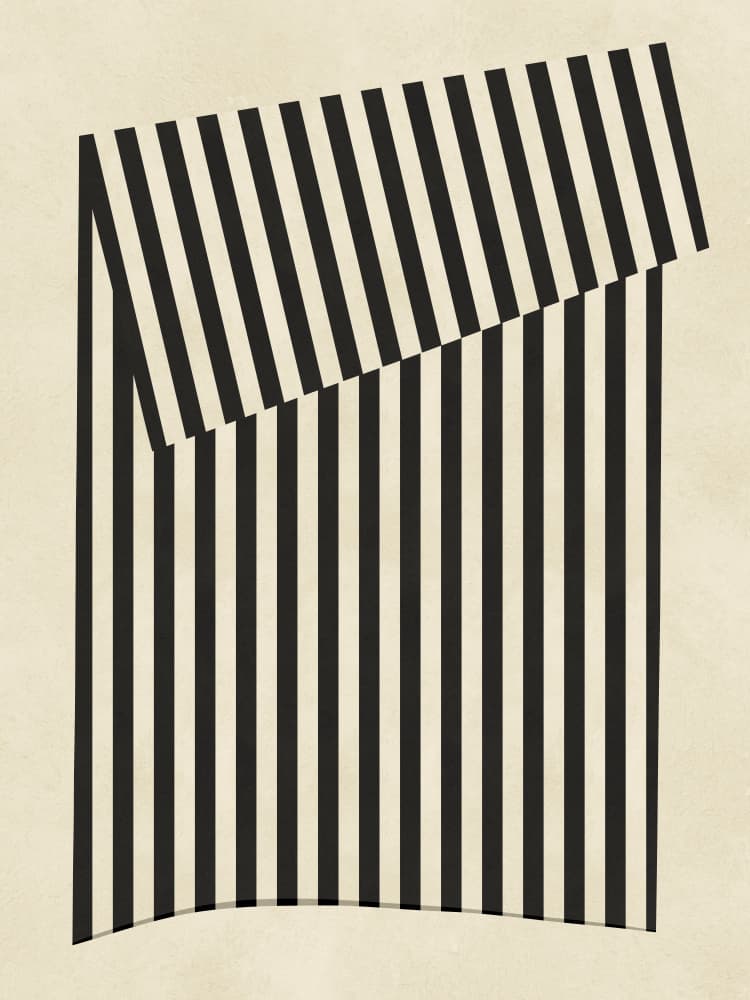 Abstract Striped Design by Vitor Costa — canvas wall art