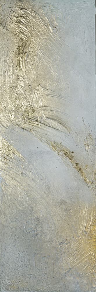 Metallic Gold Strokes by Anete Purina-Purite — canvas wall art