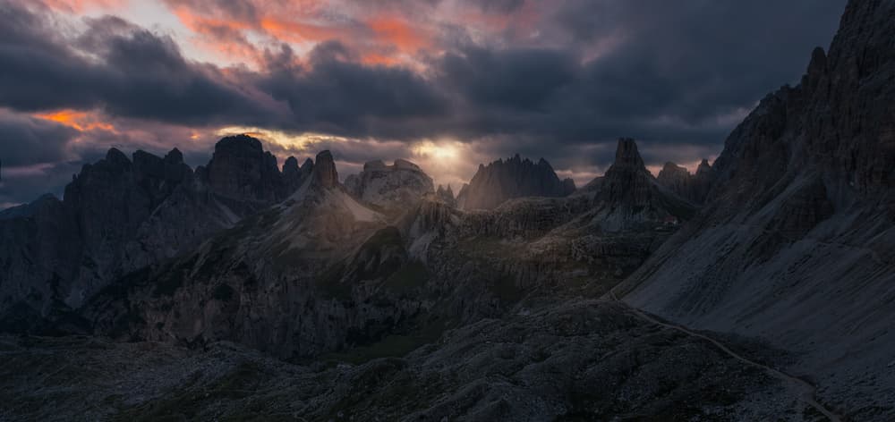 Twilight Mountain Range by David Martin Castan — canvas wall art