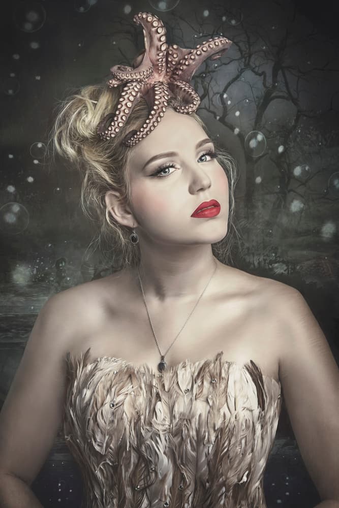 Surreal Sea Queen by Carola Kayen-Mouthaan — canvas wall art