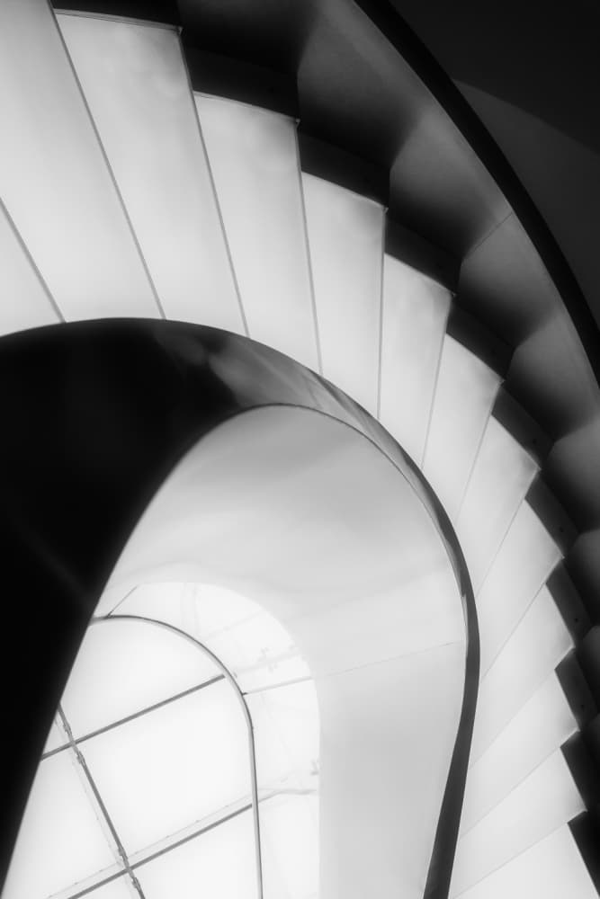 Architectural Spiral Curve by Olavo Azevedo — canvas wall art
