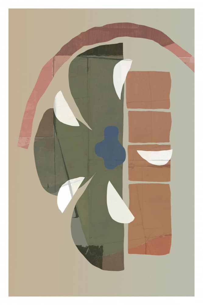 Modern Earthy Shapes by casa cartissi — canvas wall art