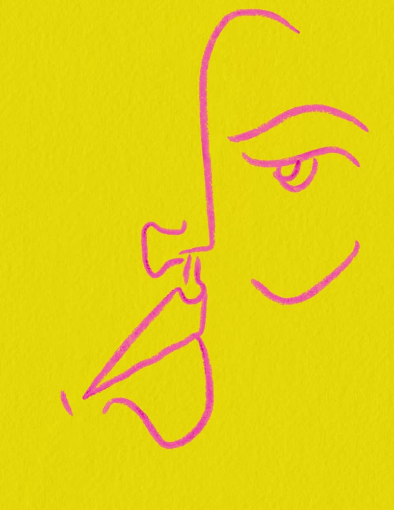 Intimate Face Profiles by JLC ART — canvas wall art