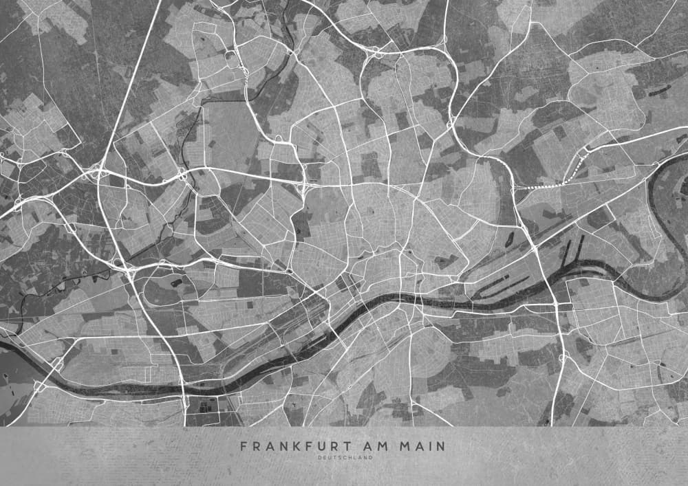 Frankfurt Main River by Rosana Laiz Blursbyai — canvas wall art