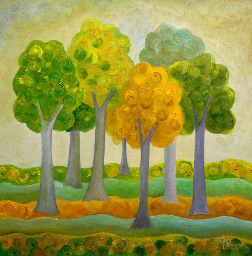 Green On Green by Angeles M. Pomata — canvas wall art