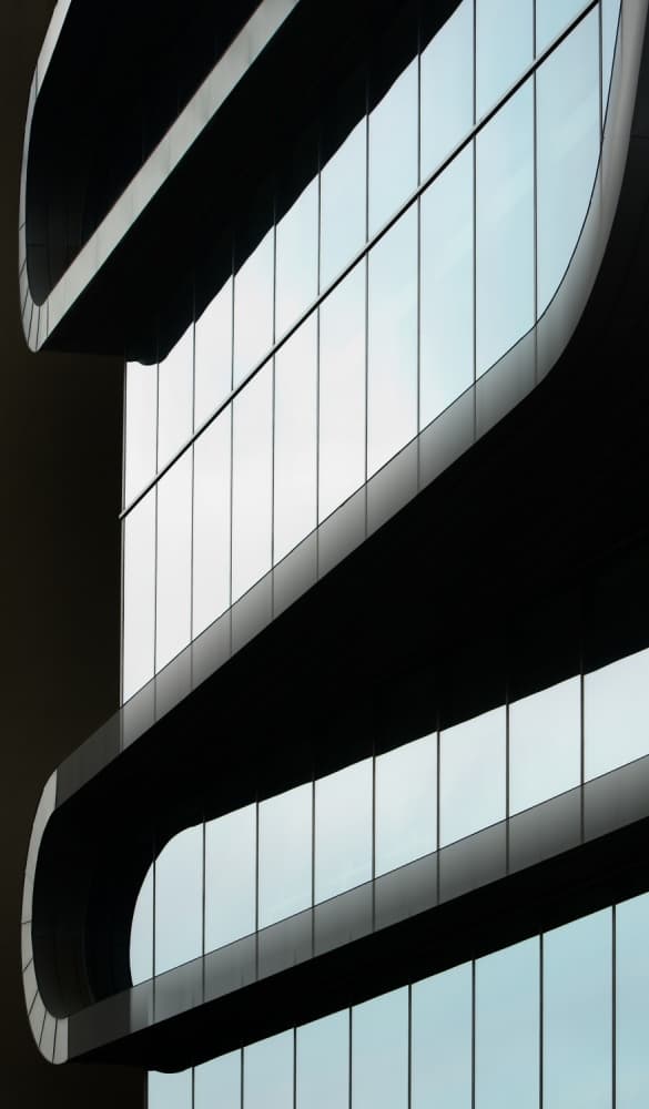 Sleek Curved Architecture by Greetje van Son — canvas wall art