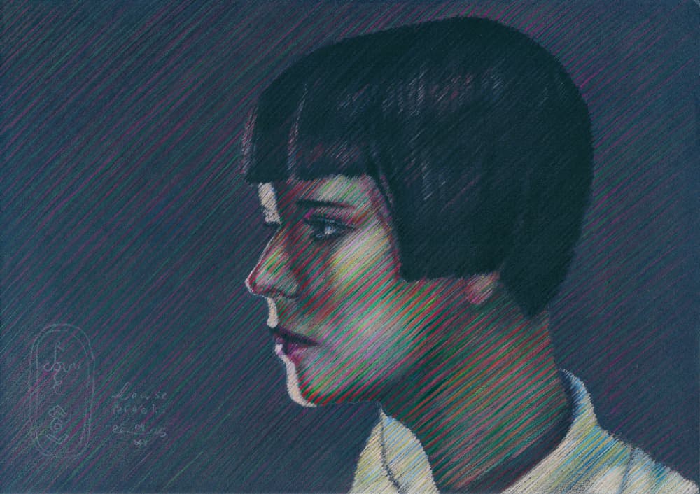 Elegant Profile Portrait by Corné Akkers — canvas wall art
