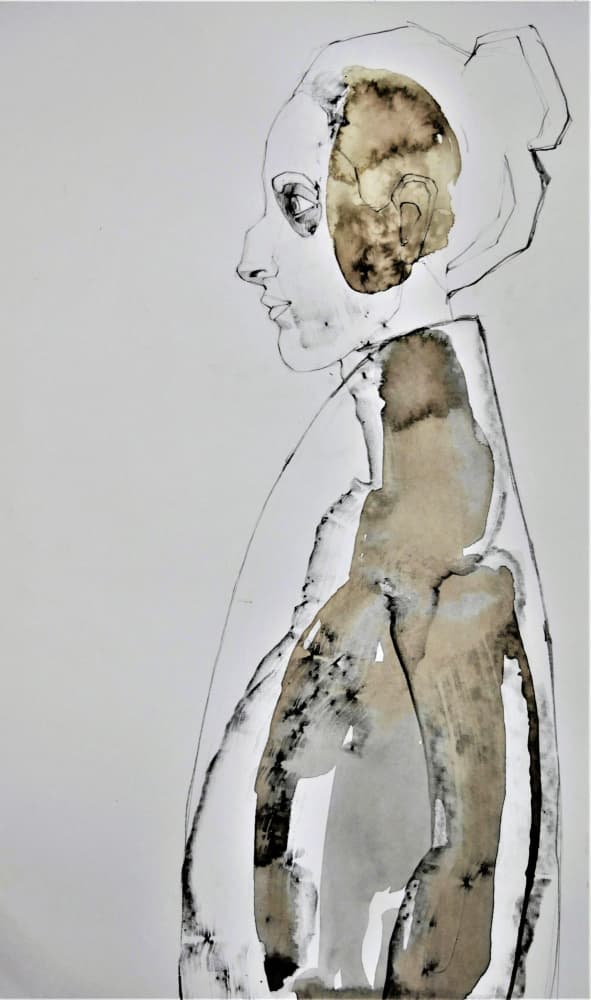 Open Mind Profile by Doris Schmitz — canvas wall art