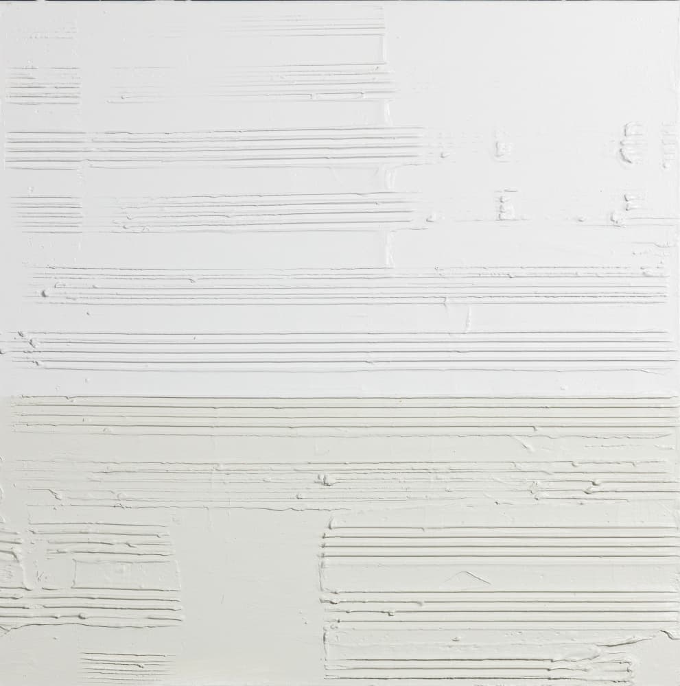 Textured White Lines by kent youngstrom — canvas wall art
