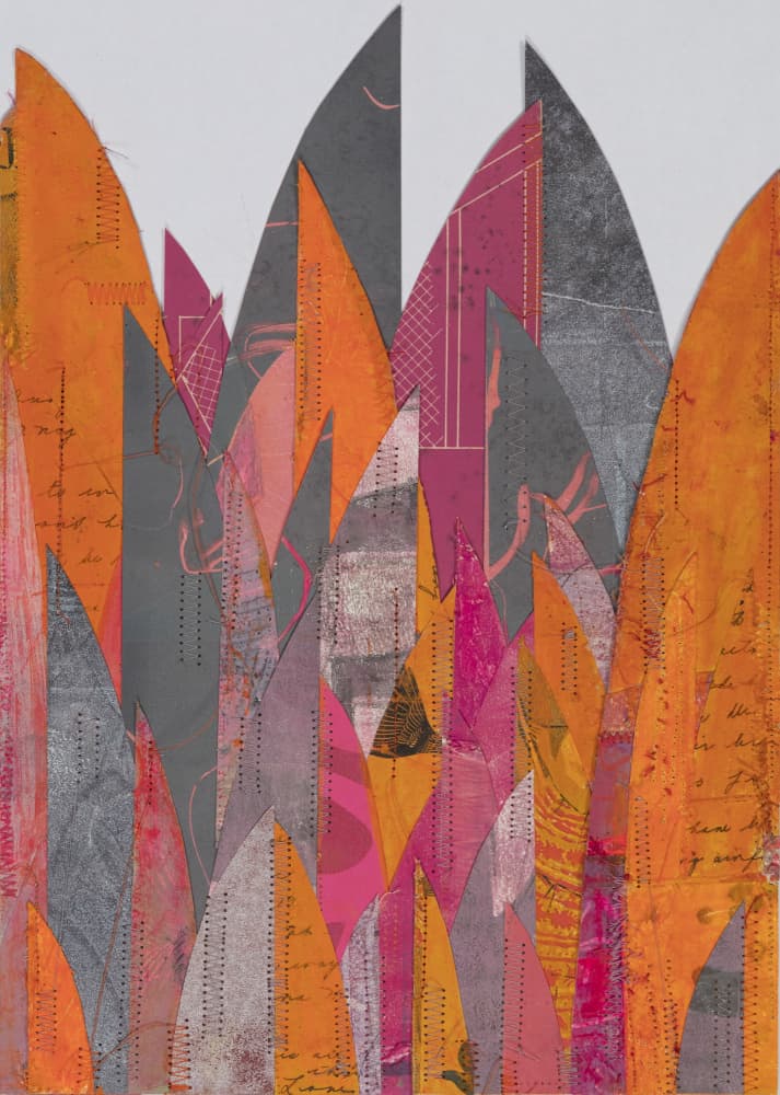 Vibrant Abstract Layers by Susan Smereka — canvas wall art