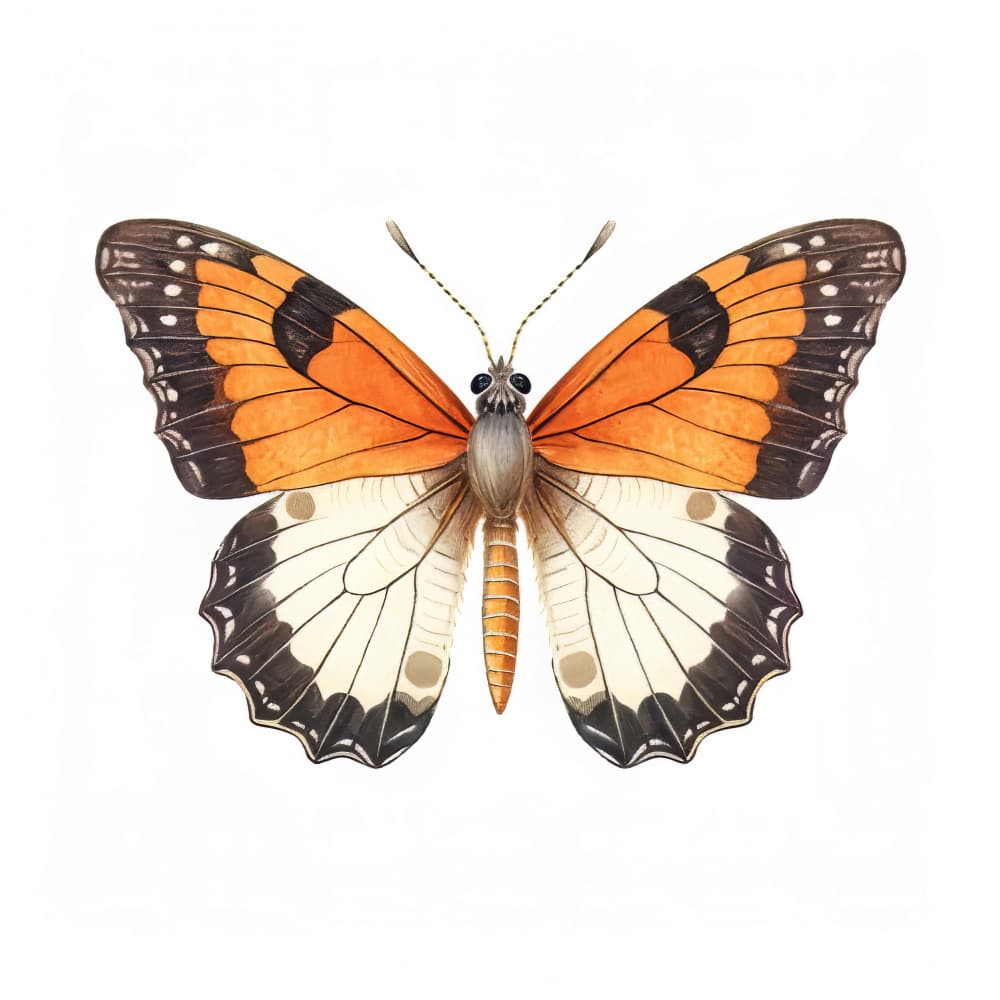 Vibrant Orange Butterfly by Bilge Paksoylu — canvas wall art