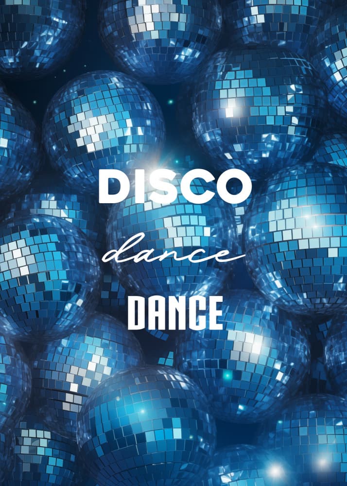 Blue Disco Dance Party