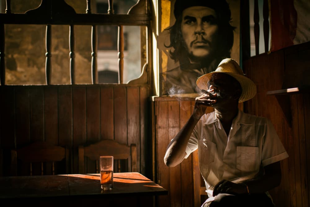 Traditional bar in Havana, Cuba by Dan Mirica — canvas wall art