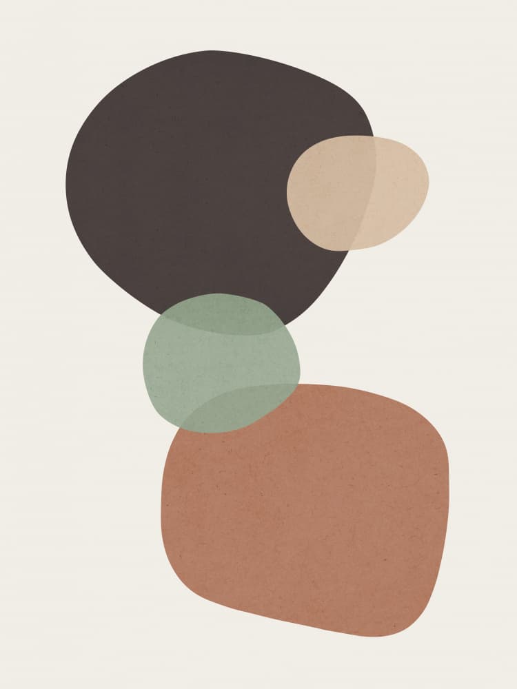 Muted Organic Forms by Vitor Costa — canvas wall art