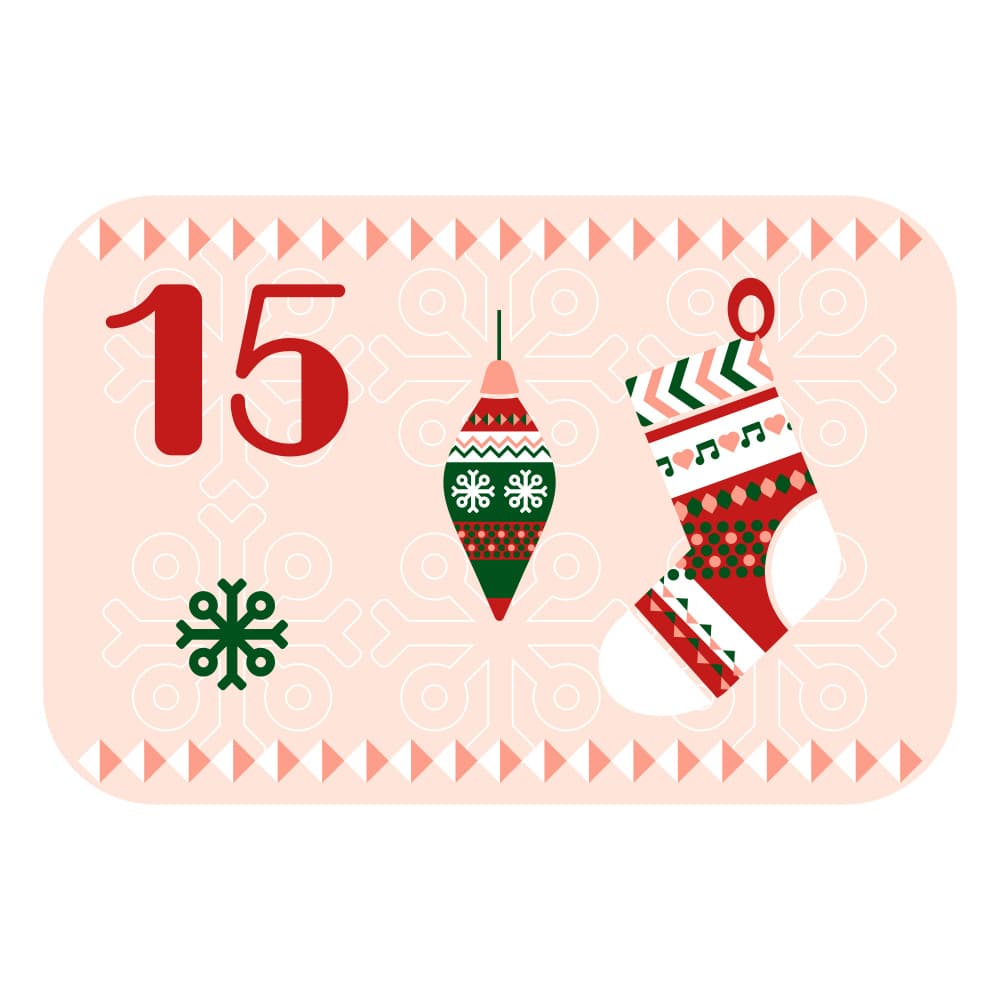 Festive Advent Day Fifteen by Marika Barsrsind β canvas wall art