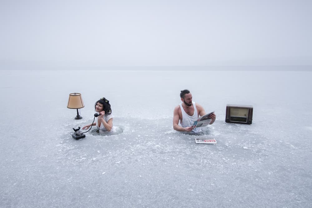 Frozen Domesticity by Leszek Paradowski — canvas wall art