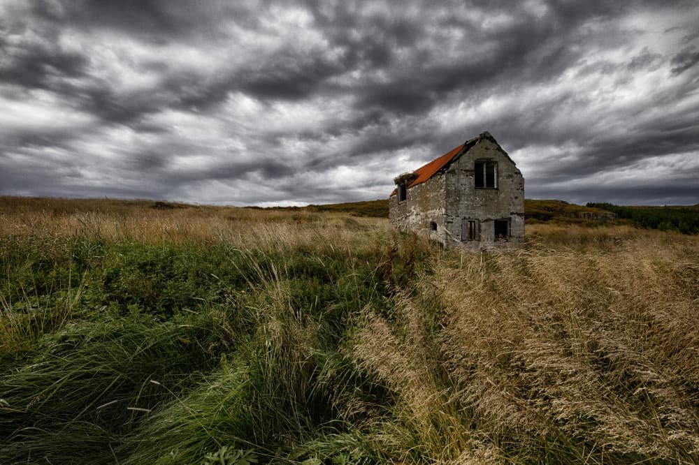 Stormy Abandoned Farmhouse by Þorsteinn H. Ingibergsson — canvas wall art