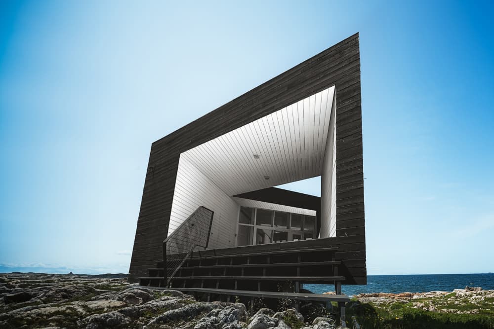 Geometric Seaside Structure by Siyu_Wei APA — canvas wall art