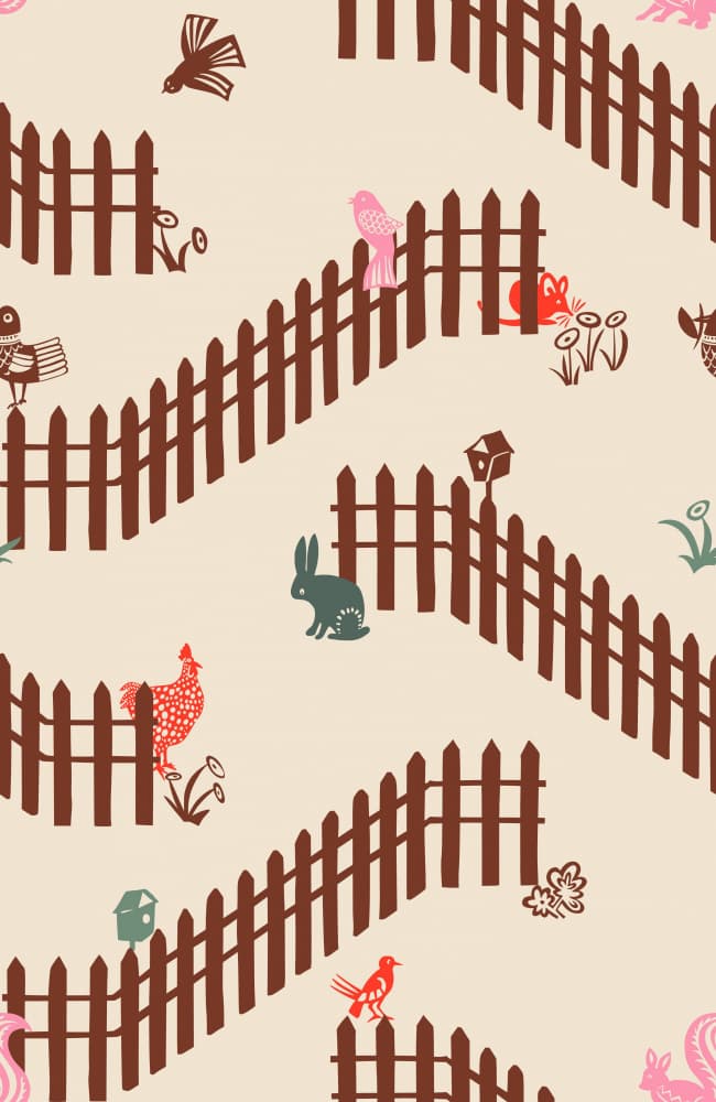 Charming Garden Animals by Annick — canvas wall art