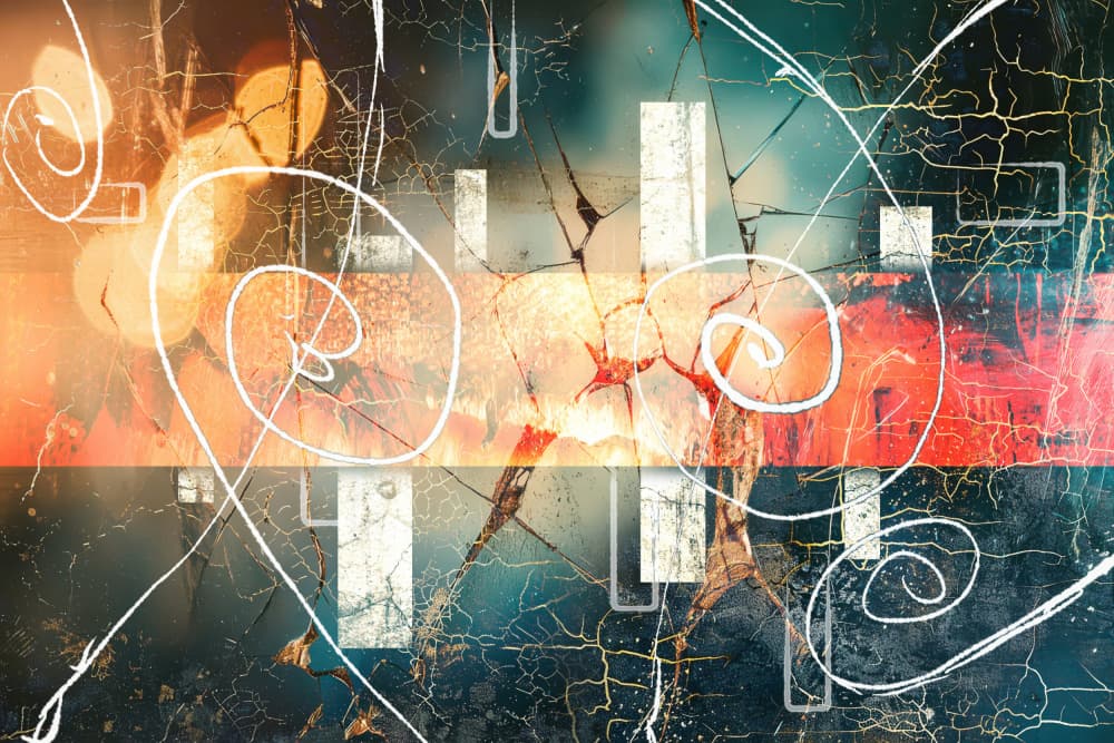 Vibrant Abstract Swirls by Rafal Kulik — canvas wall art