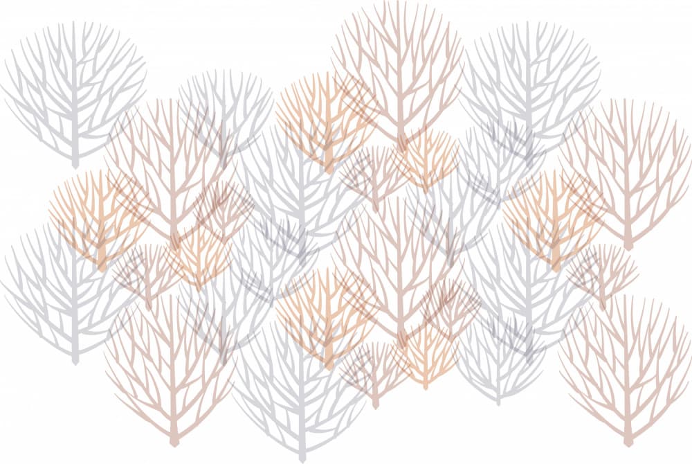 Stylized Forest Layers by Aia Ueno — canvas wall art
