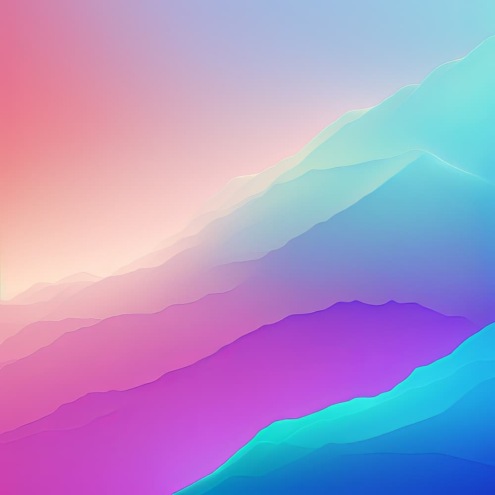 Abstract Colorful Mountains by Bilge Paksoylu — canvas wall art